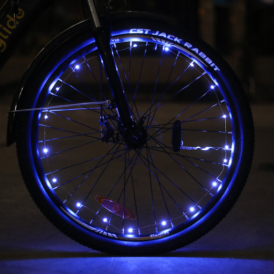 luces azules para ruedas de bicicleta 2 unidades sin batería