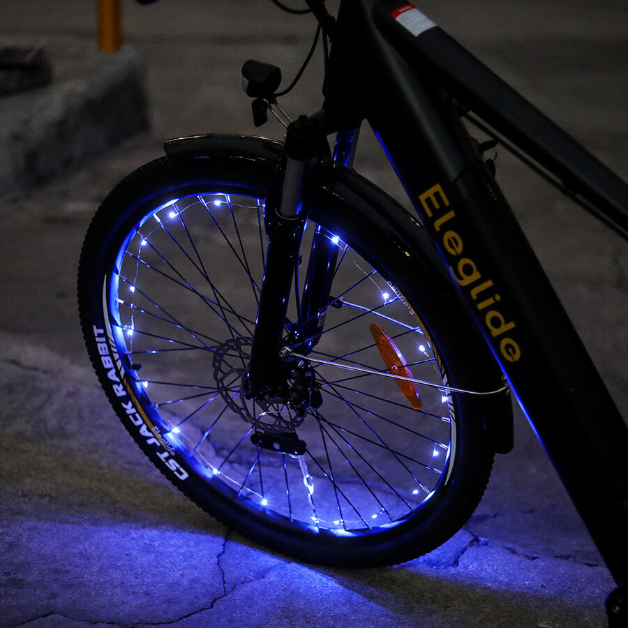luces azules para ruedas de bicicleta 2 unidades sin batería