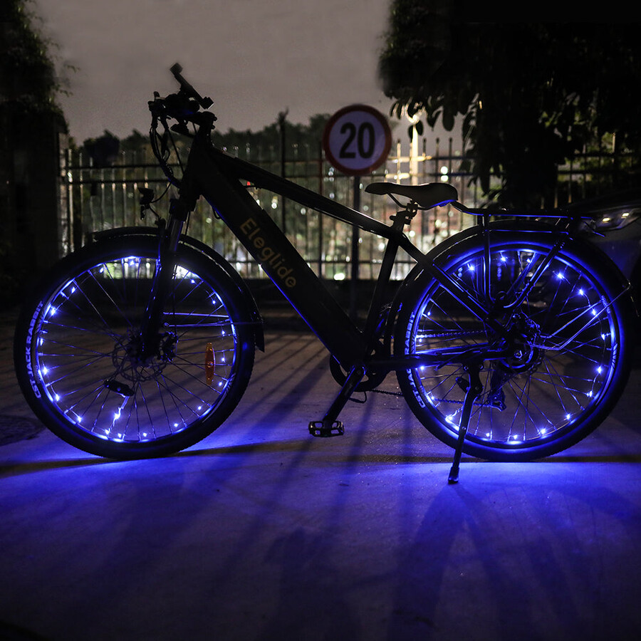 luces azules para ruedas de bicicleta 2 unidades sin batería
