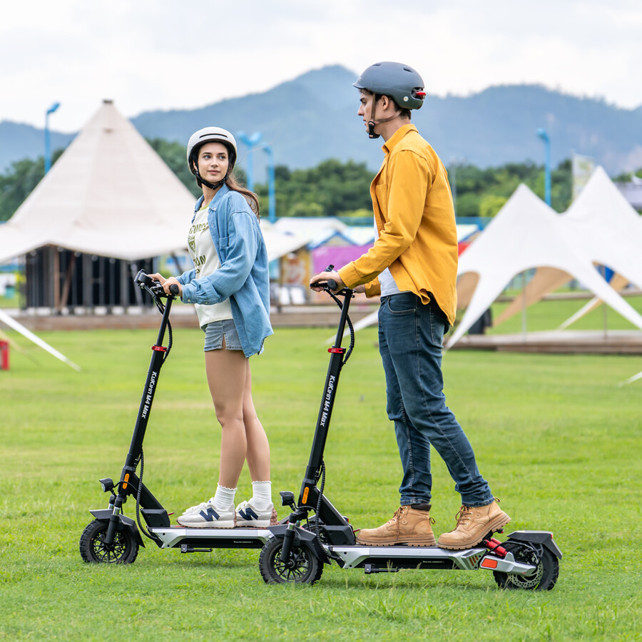 patinete eléctrico kukirin m4 max con suspensión profesional y acabado metálico